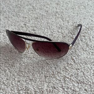 Chic Purple Sunglasses with Gold Trim